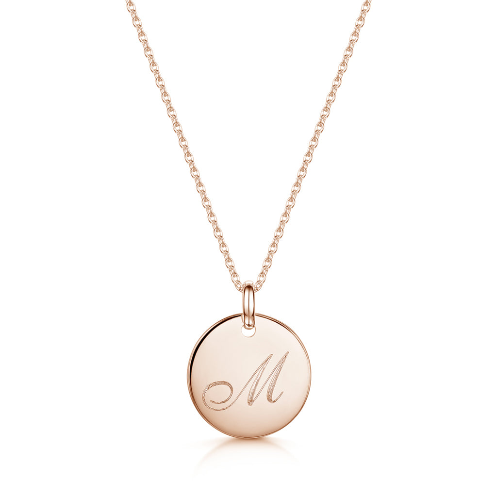 Initial Necklace - Rose Gold