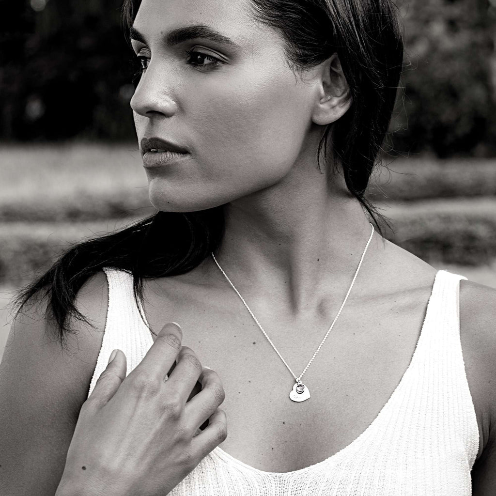 Swarovski® Birthstone Heart Necklace – Rose Gold