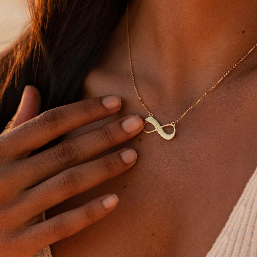Infinity Personalised Necklace - Gold