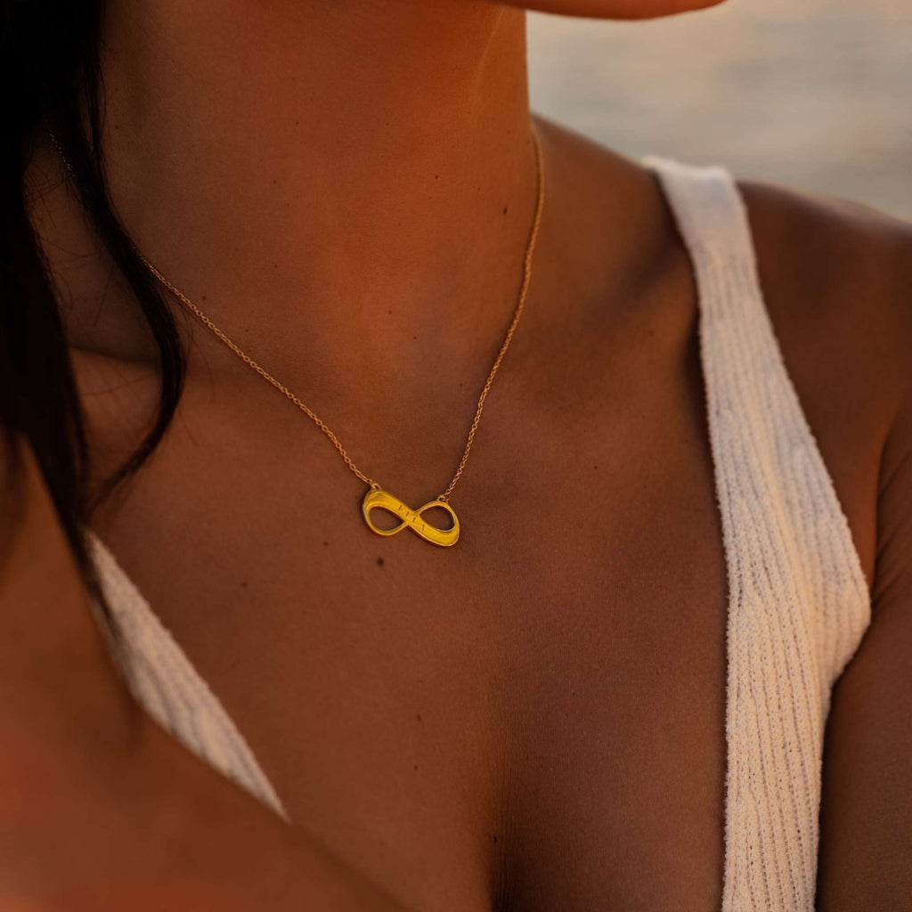 Infinity Personalised Necklace - Gold