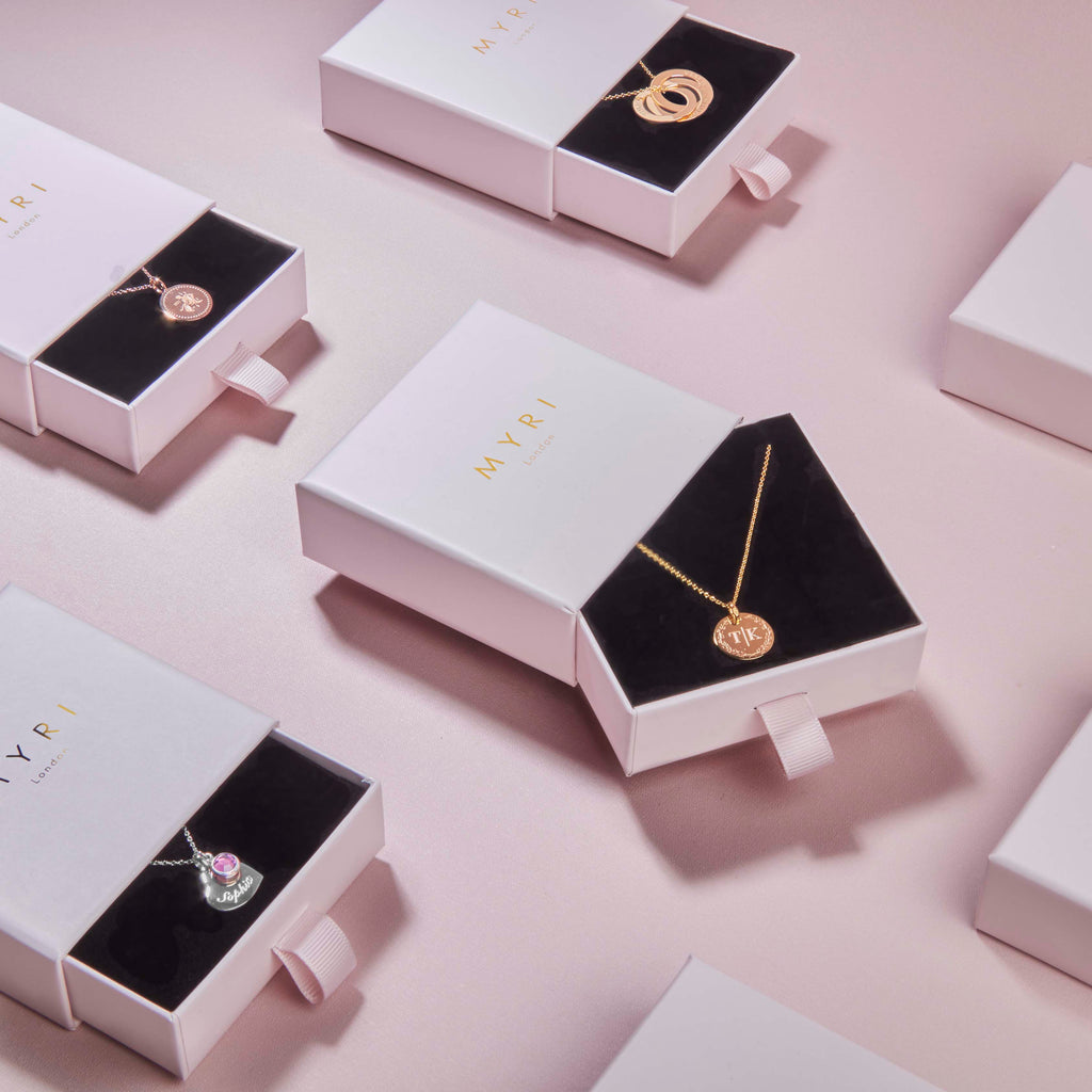 Disc Chain Personalised Bracelet – Gold