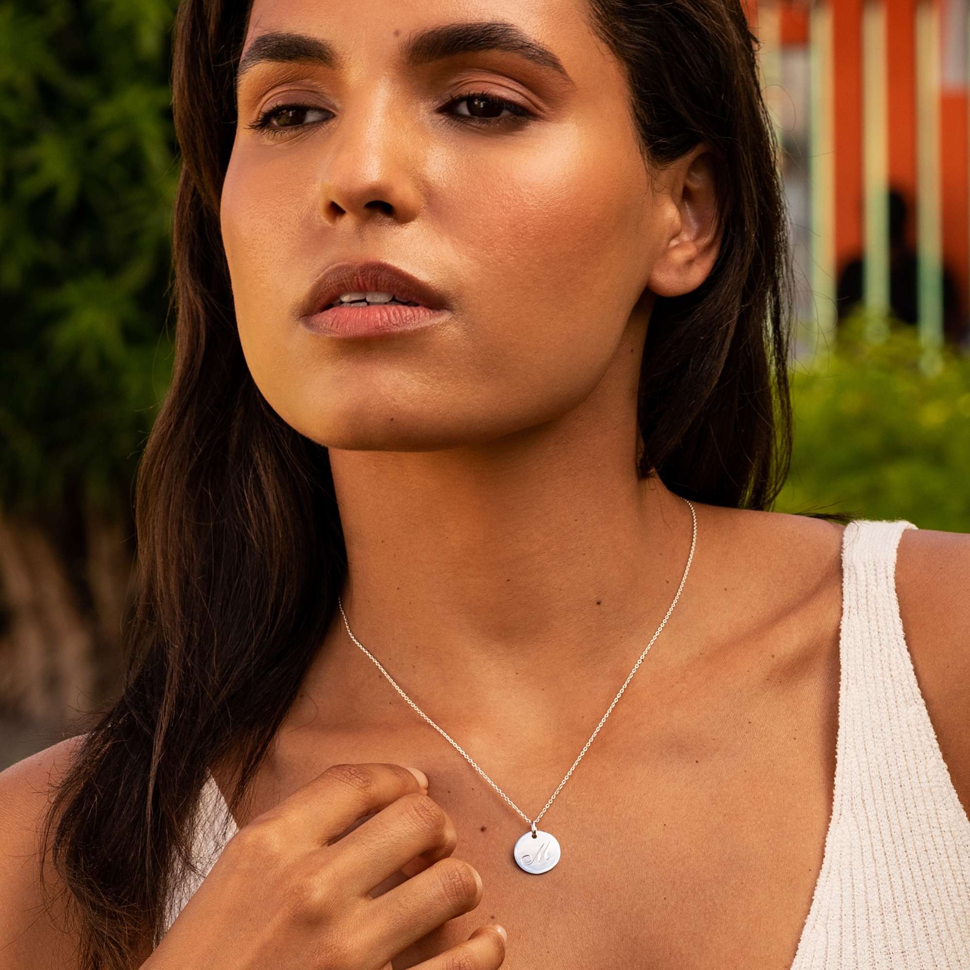 Initial Necklace - Silver