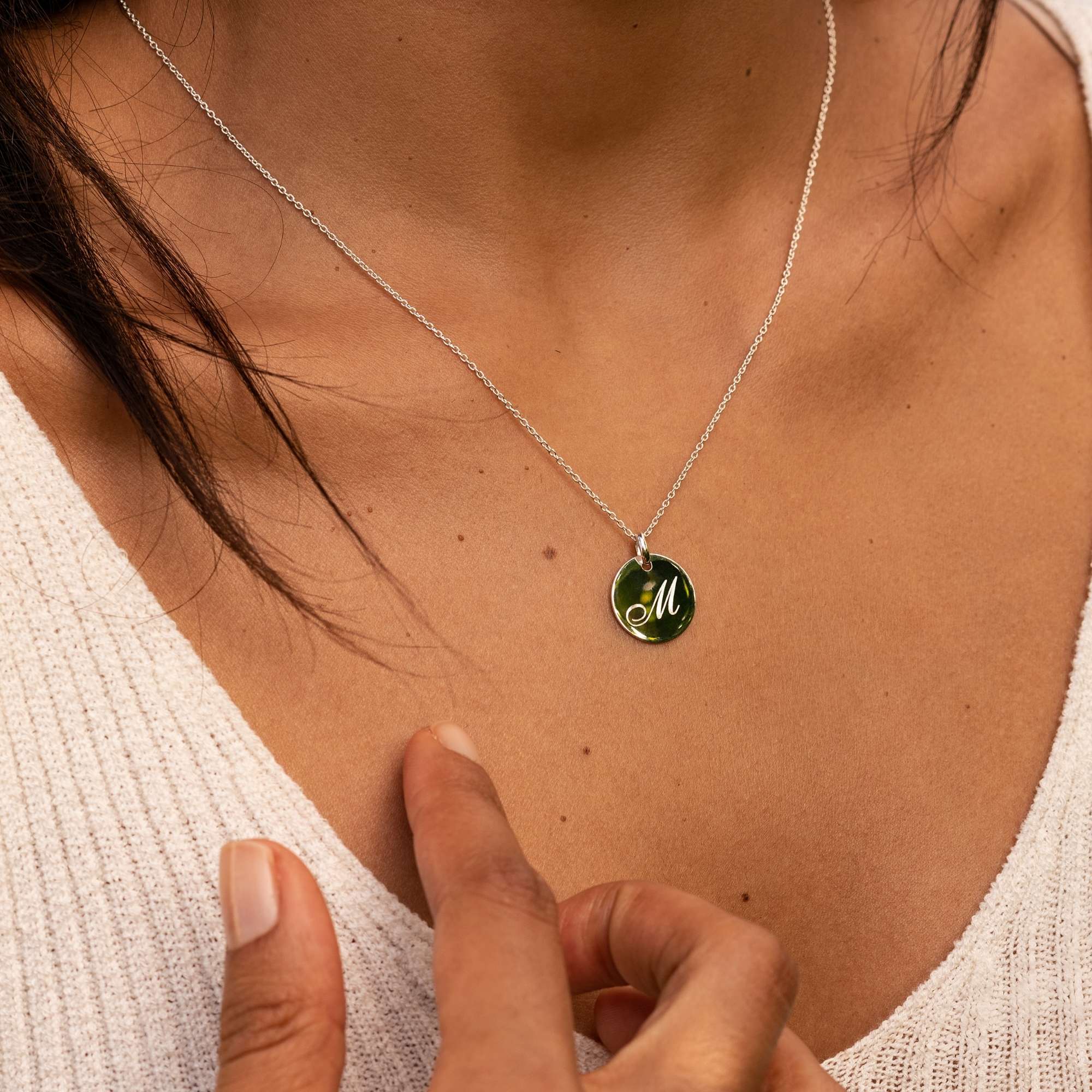 Initial Necklace - Silver
