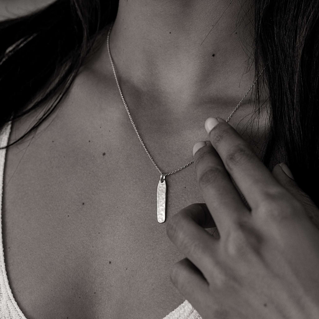 Rose Gold Ingot Personalised Necklace