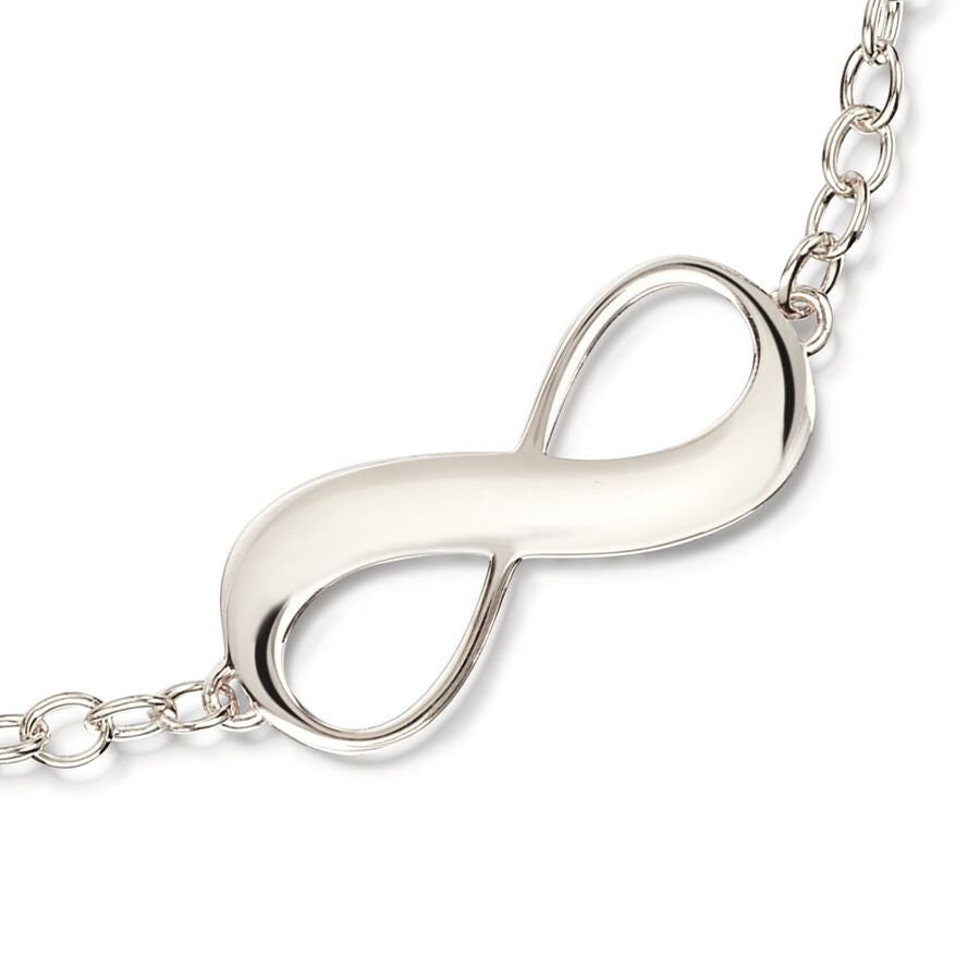 Infinity Personalised Bracelet - Silver
