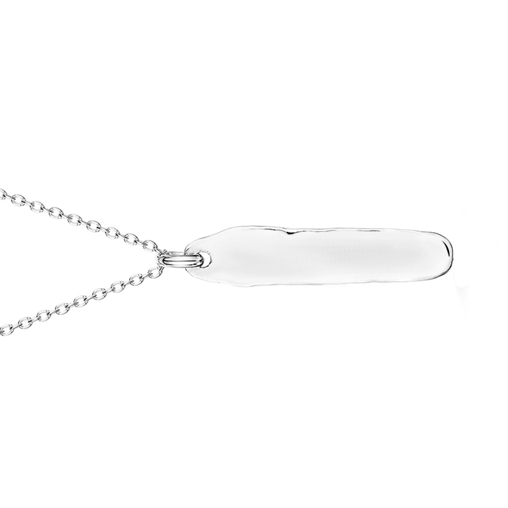 Silver Ingot Personalised Necklace