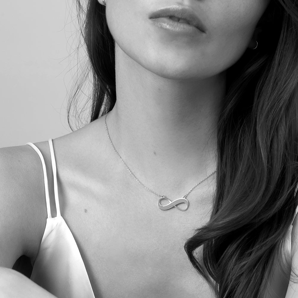 Infinity Personalised Necklace - Silver