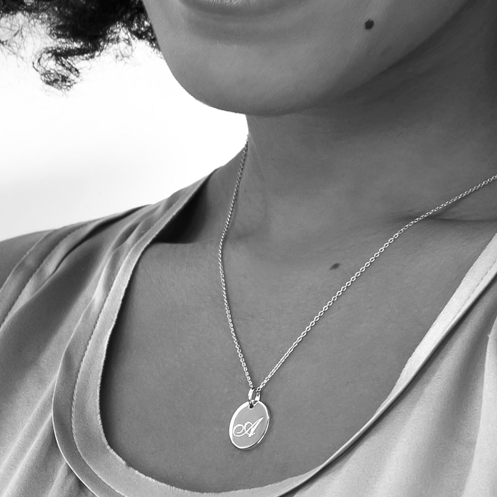 Initial Necklace - Silver