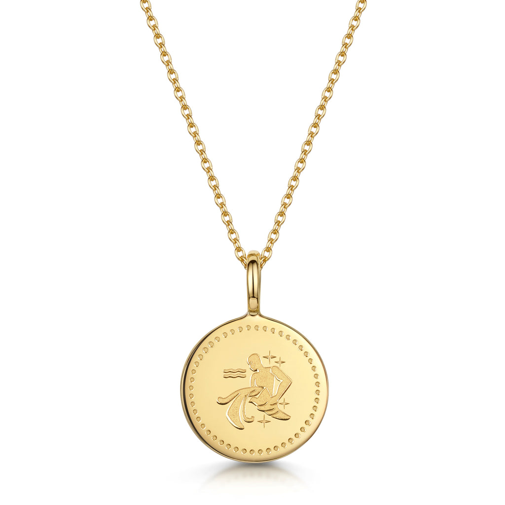 Zodiac Icon Necklace – Gold
