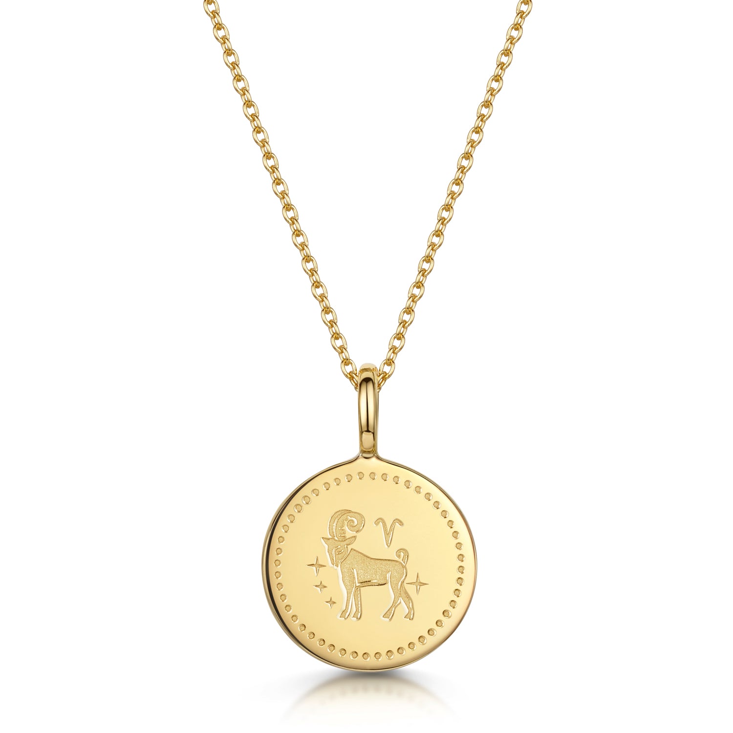 Zodiac Icon Necklace – Gold
