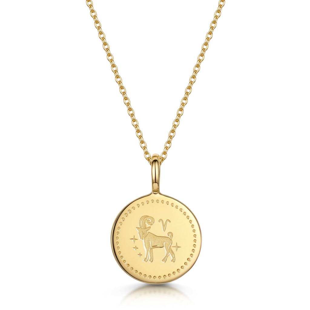 Zodiac Icon Necklace – Gold