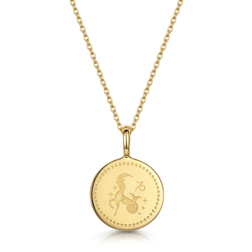 Zodiac Icon Necklace – Gold