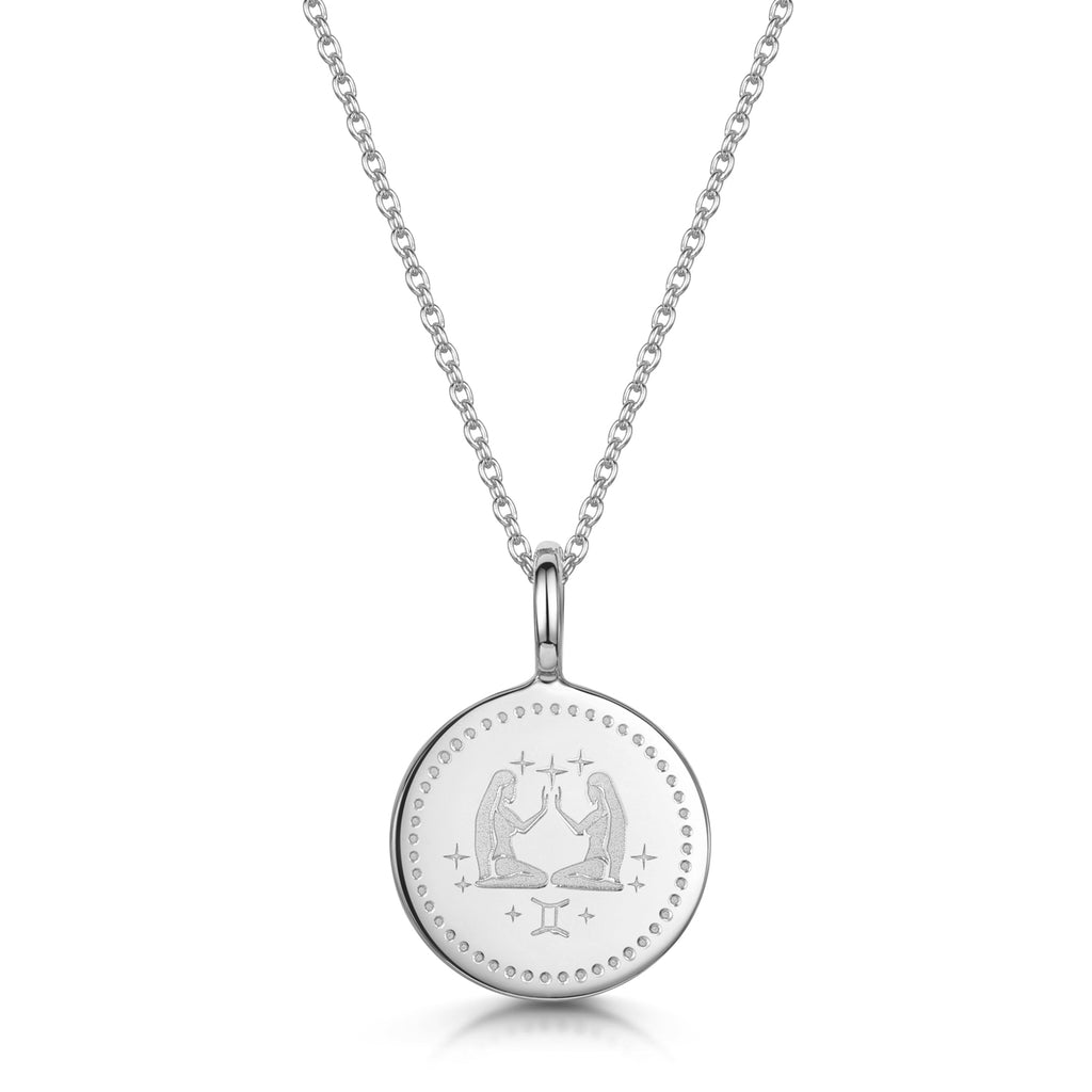 Zodiac Icon Necklace – Silver