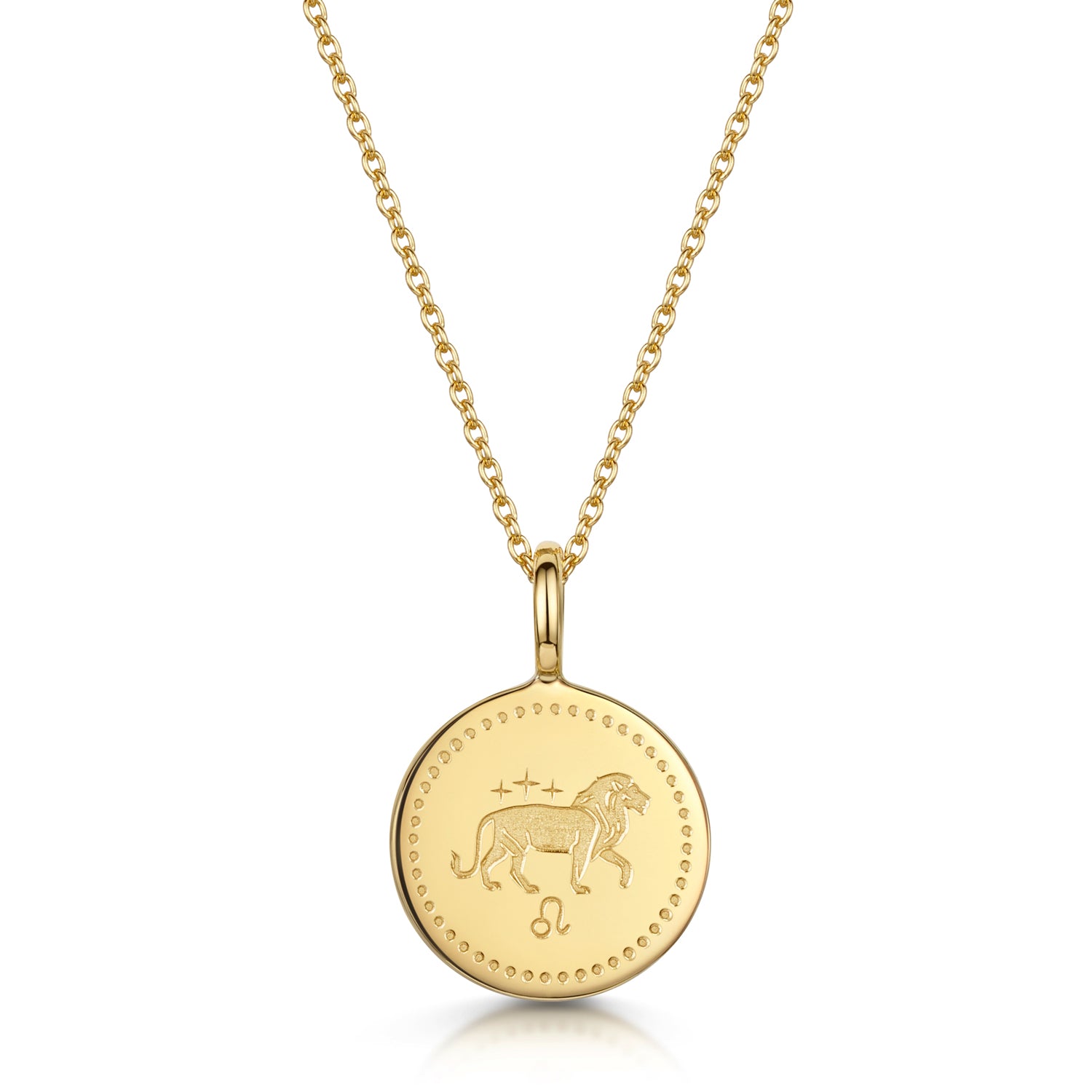 Zodiac Icon Necklace – Gold