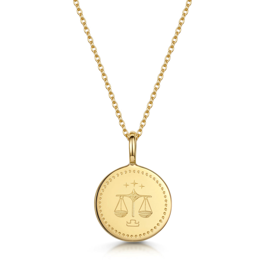 Zodiac Icon Necklace – Gold