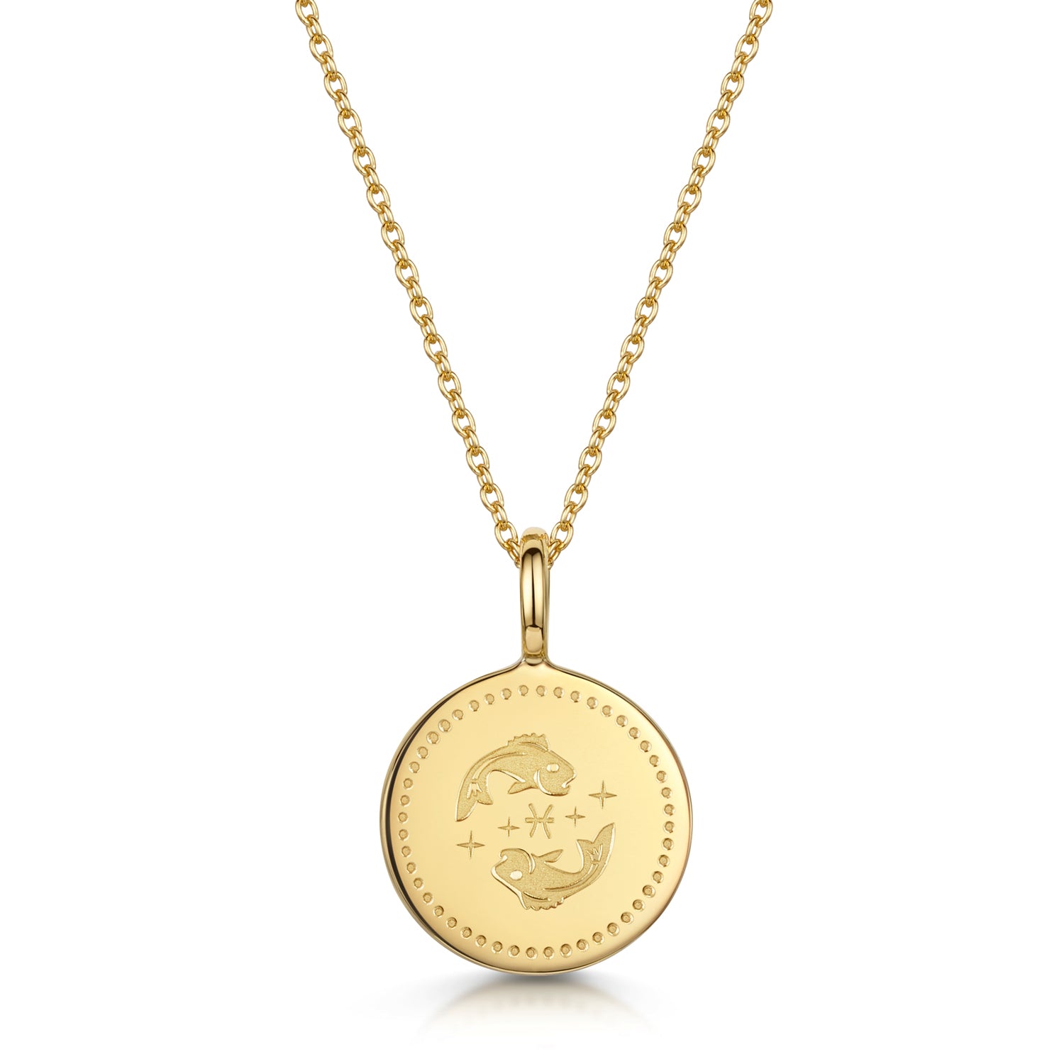 Zodiac Icon Necklace – Gold