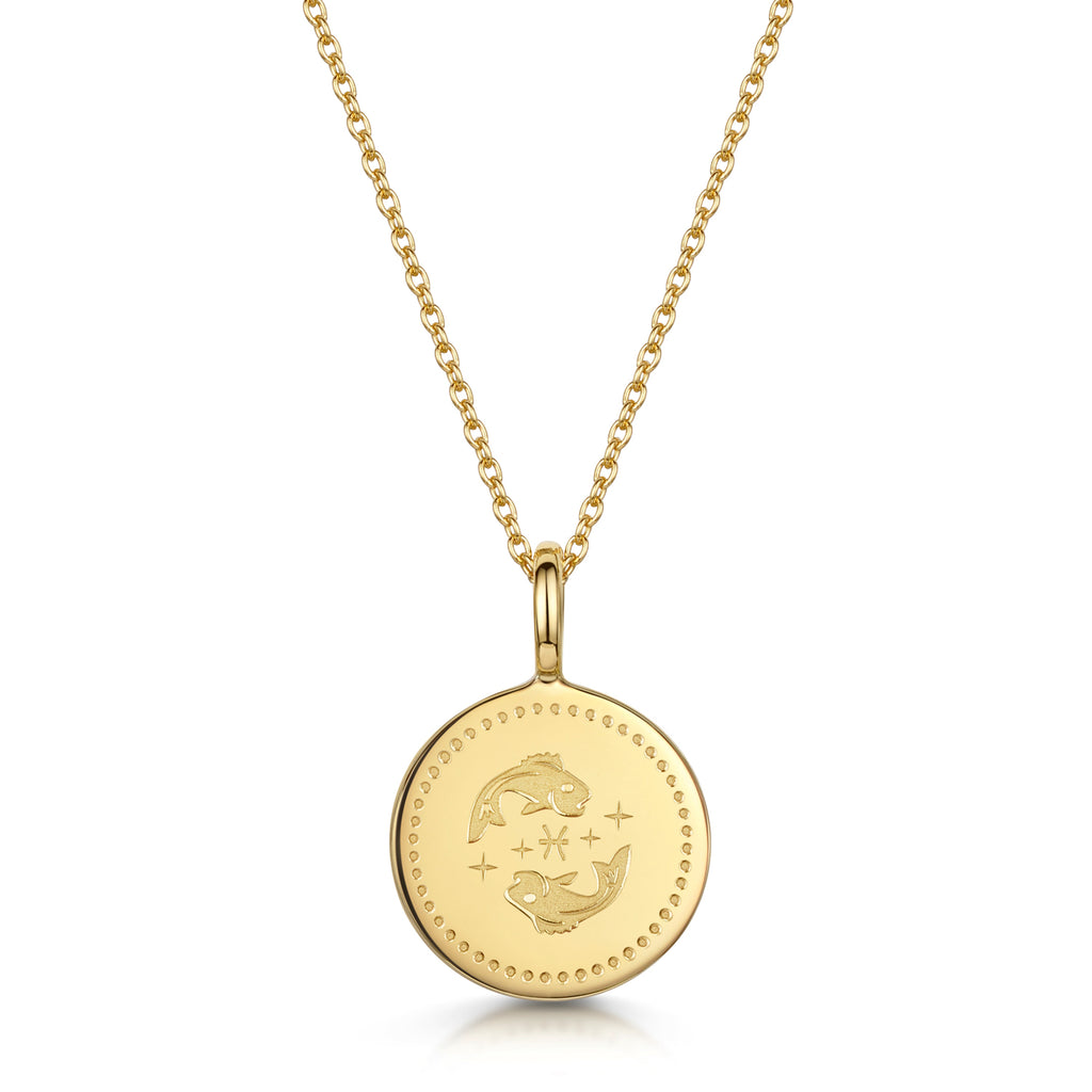 Zodiac Icon Necklace – Gold