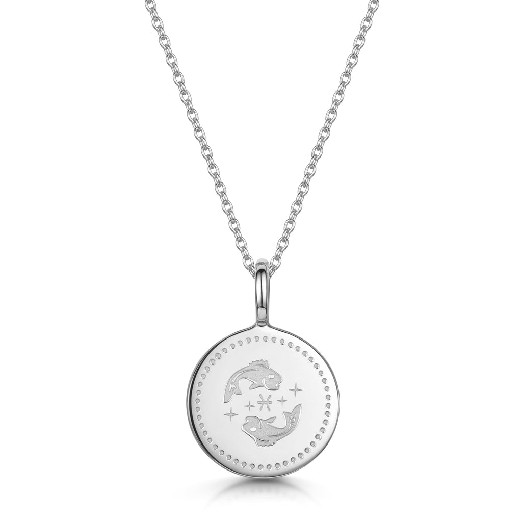 Zodiac Icon Necklace – Silver