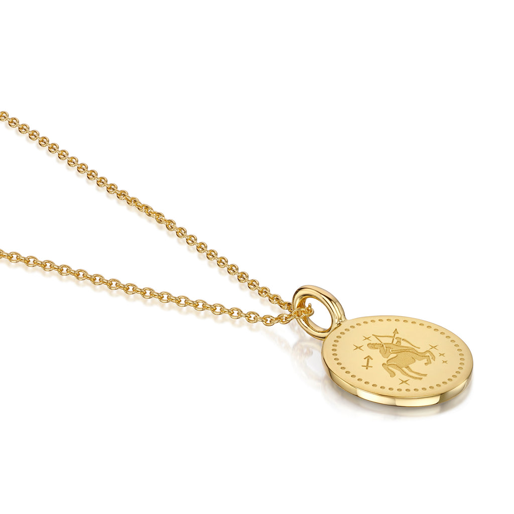 Zodiac Icon Necklace – Gold