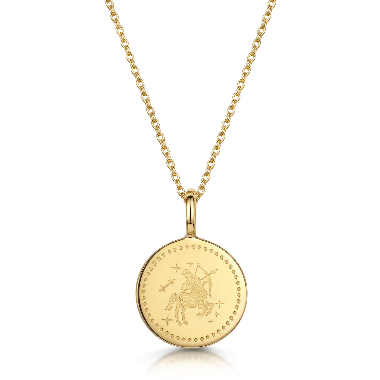 Zodiac Icon Necklace – Gold
