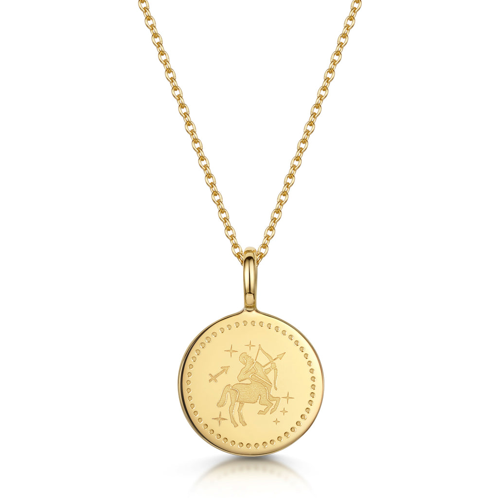 Zodiac Icon Necklace – Gold