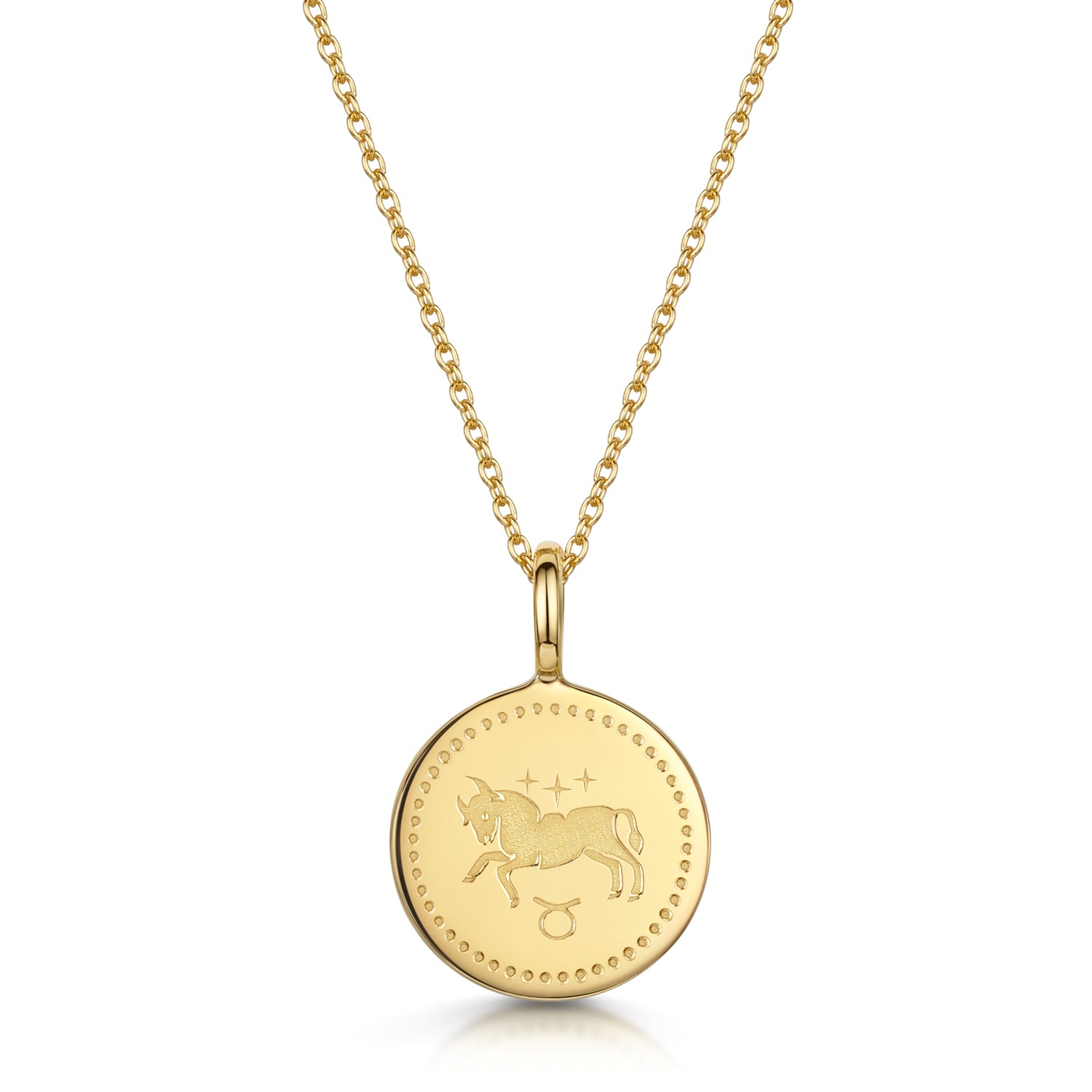 Zodiac Icon Necklace – Gold