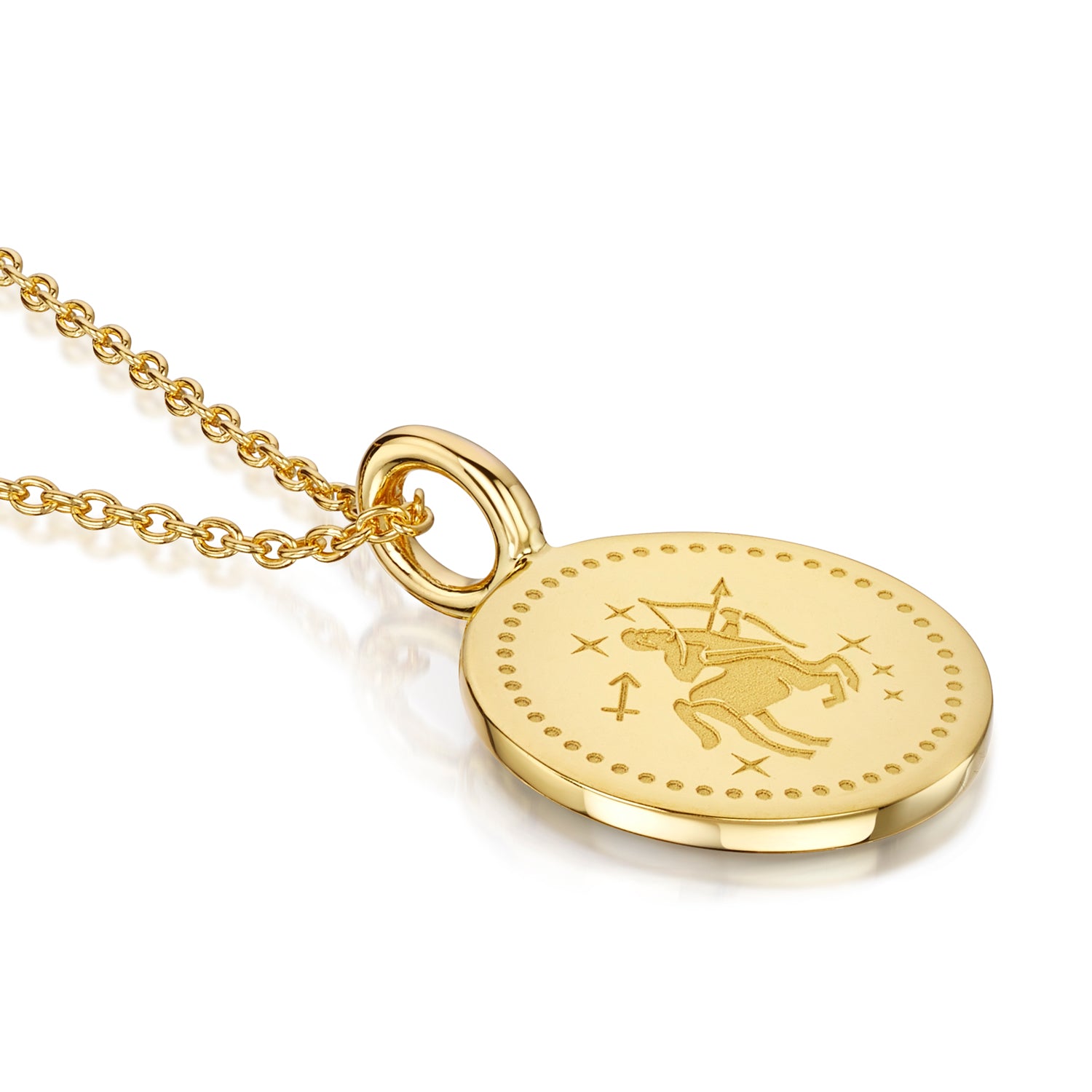 Zodiac Icon Necklace – Gold
