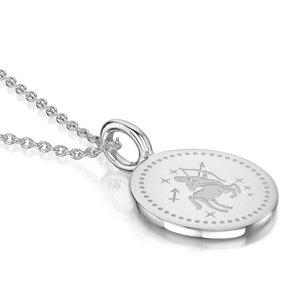 Zodiac Icon Necklace – Silver